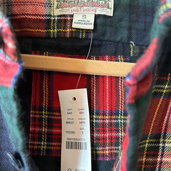 BNWT J. CREW Midweight flannel workshirt in patchwork - size S - Picture 3 of 5